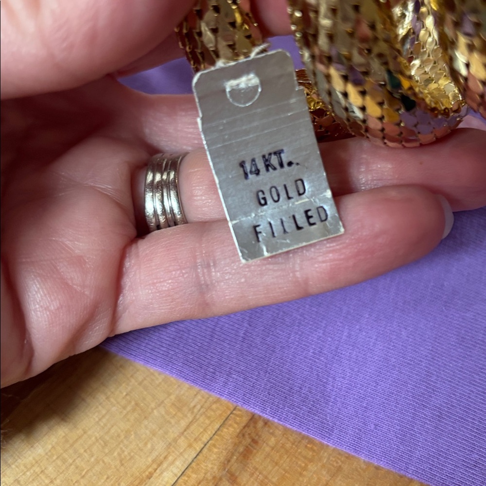 Whiting & Davis  vintage gold fill coil bracelet - Picture 14 of 14